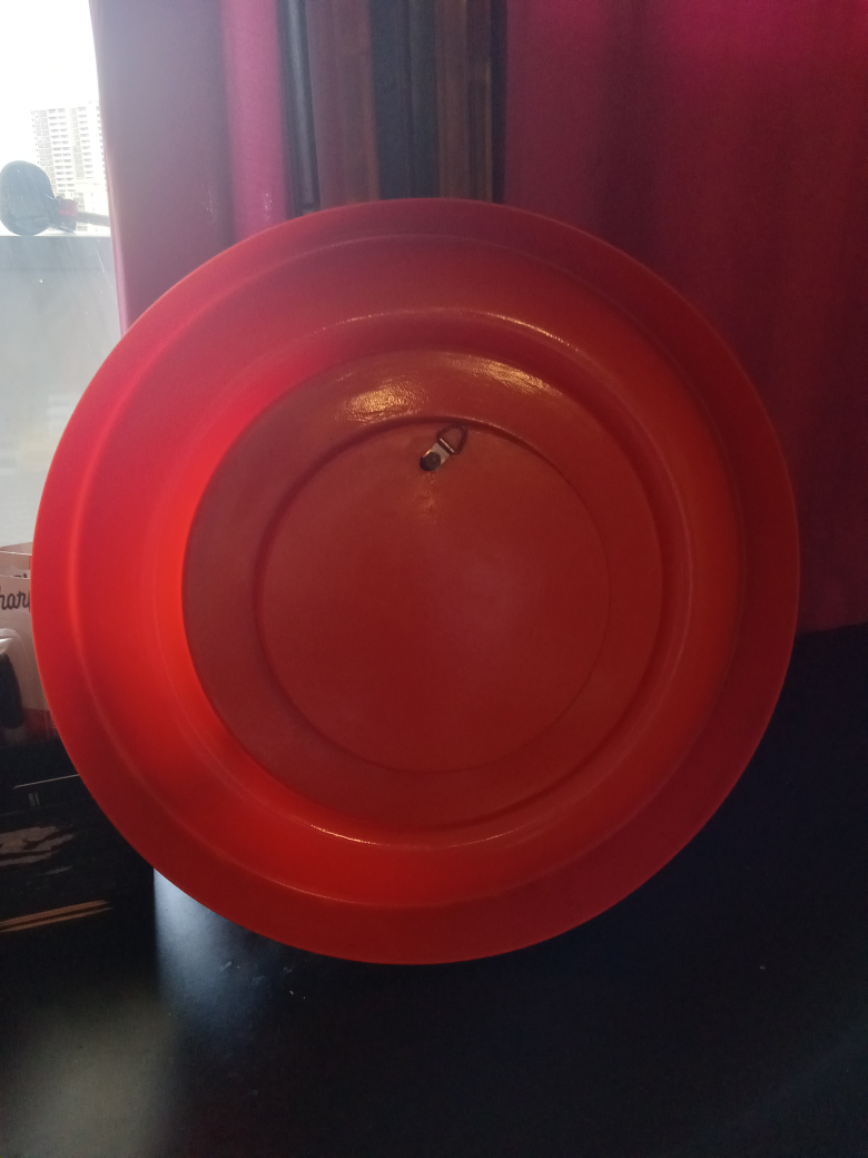 Vintage  funky bright orange mirror - photo 3