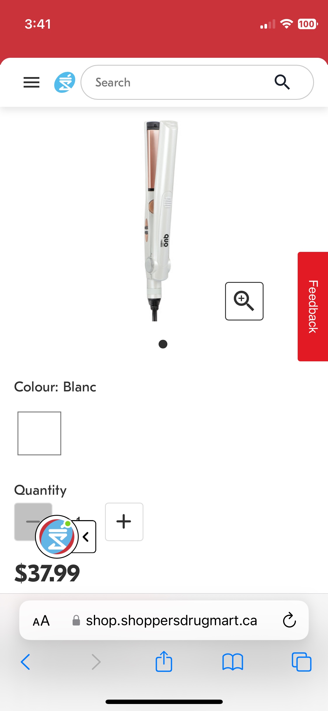 Quo 1" Ceramic Hair Straightner - photo 4