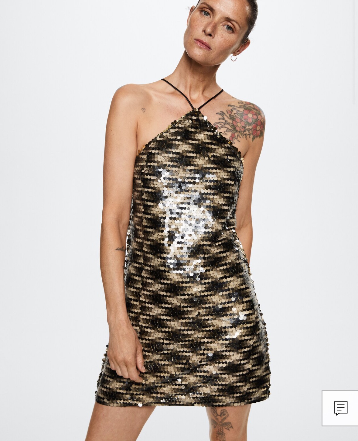 Mango Short Sequin Dess