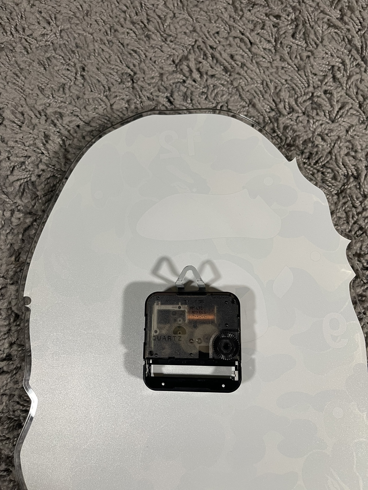 BAPE ABC Camo Ape Head Wall Clock Green image indicator(4)