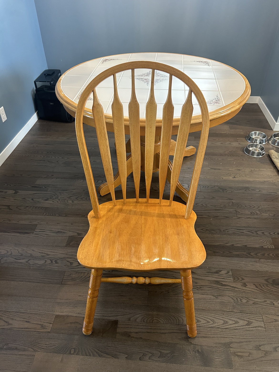 Solid Oak Dining Table with 4 Chairs - photo 4