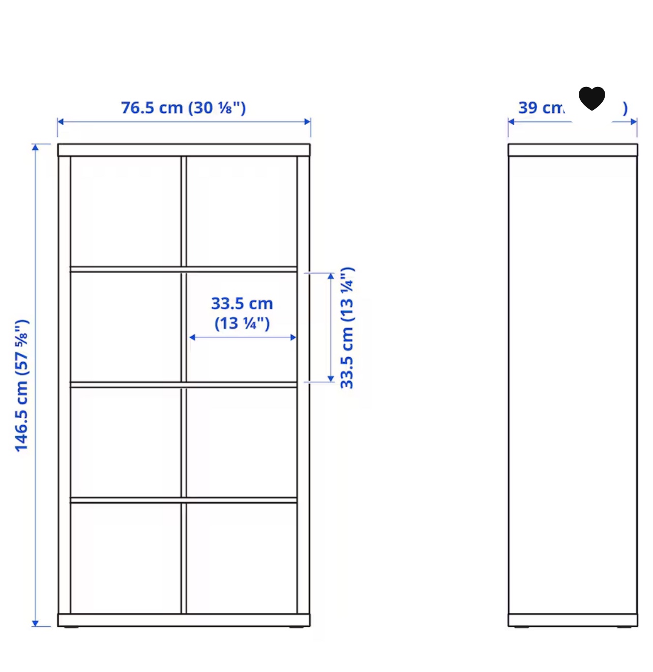 White IKEA Kallax Shelf Unit - photo 5
