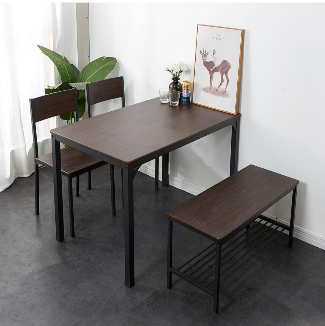 Dining Table Set - With 2 chairs and a bench