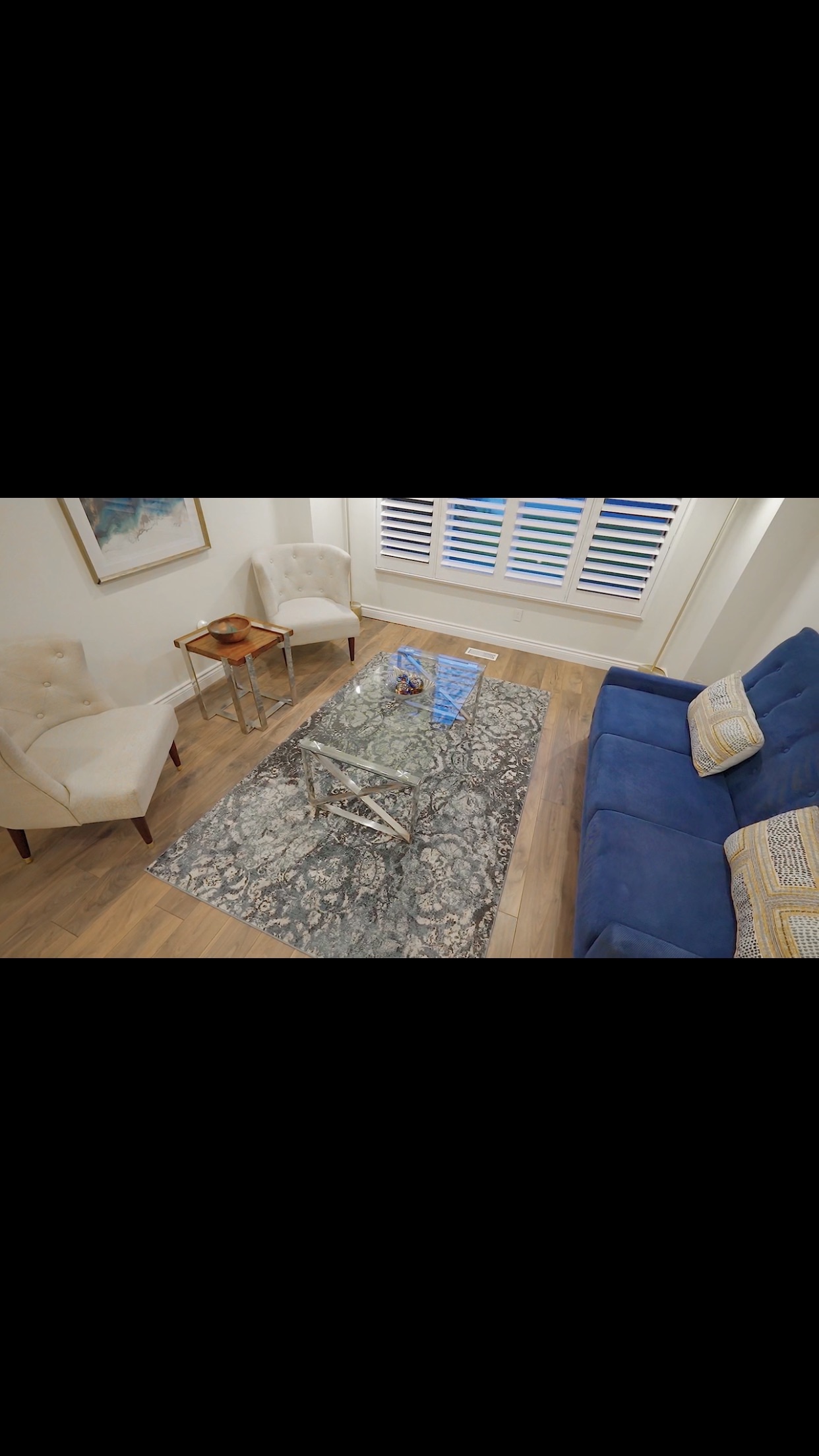 Glass chrome coffee table - photo 3