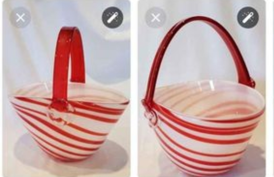 Glass Purses, Coin purse, Basket, Vases, Each Sold - photo 3