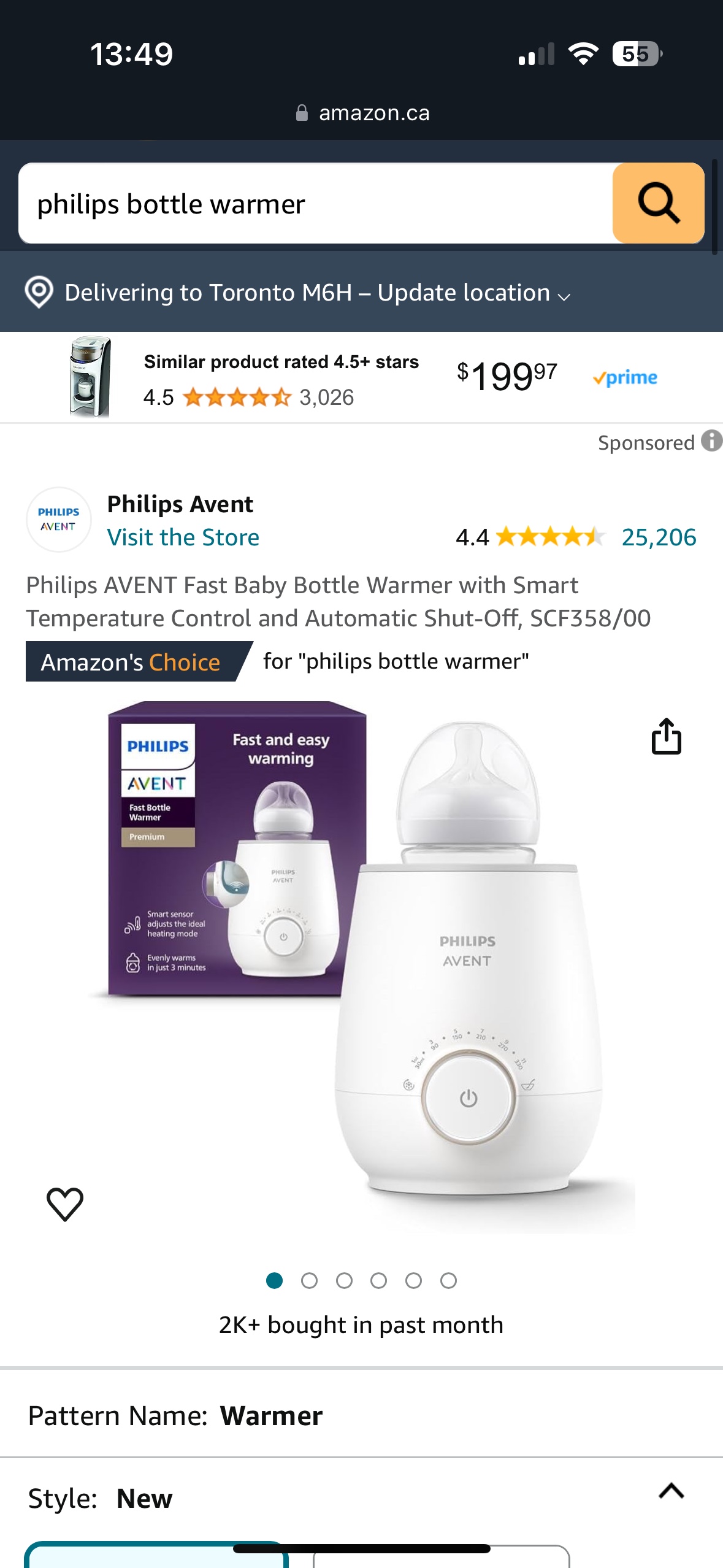 Philips AVENT Fast Baby Bottle Warmer thumbnail