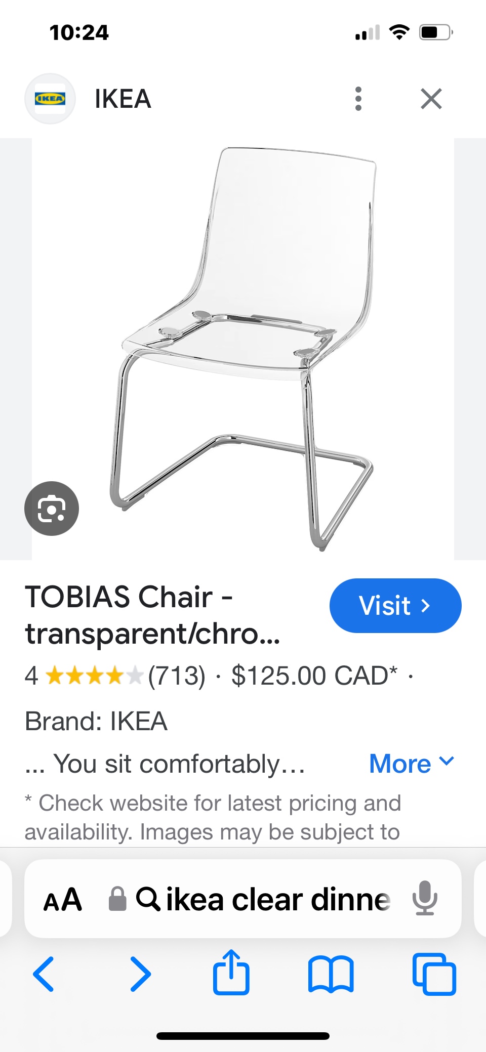 2 IKEA Tobias dinner chairs - photo 2