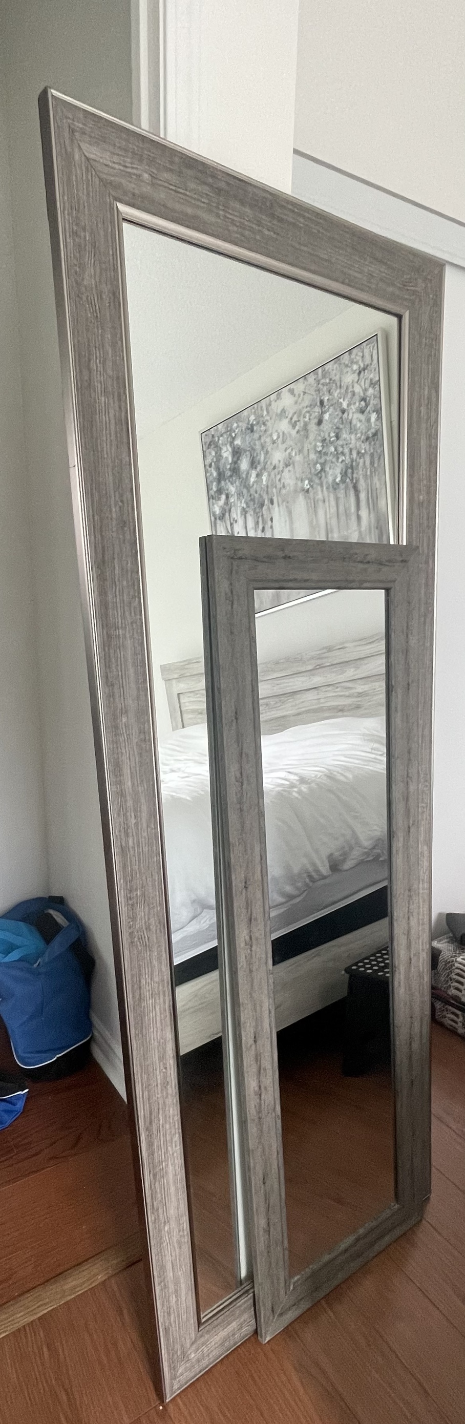 Two wall mirrors