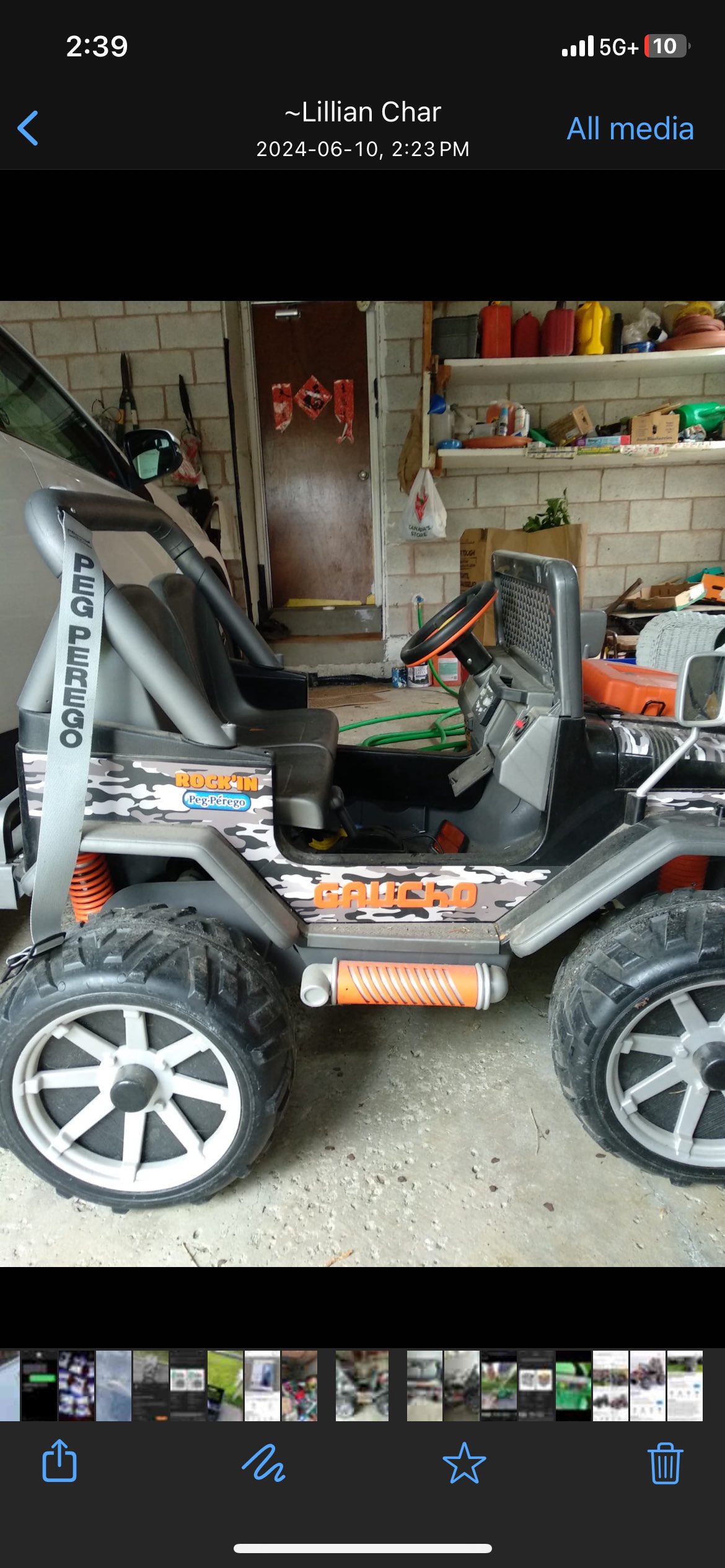 Peg perego Gaucho. Child ride as is thumbnail