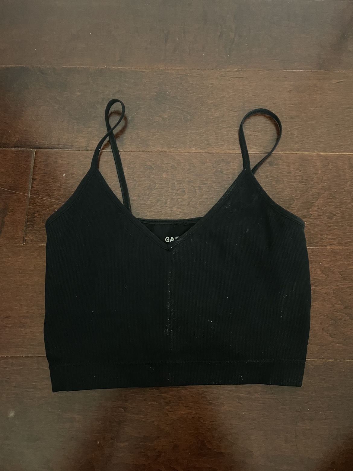 Black garage tank top