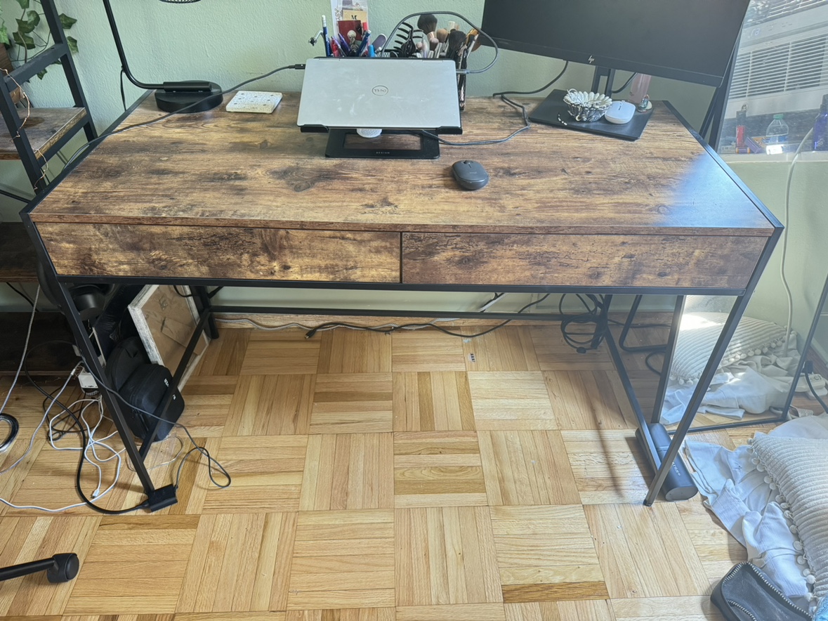 Wood desk - photo 3