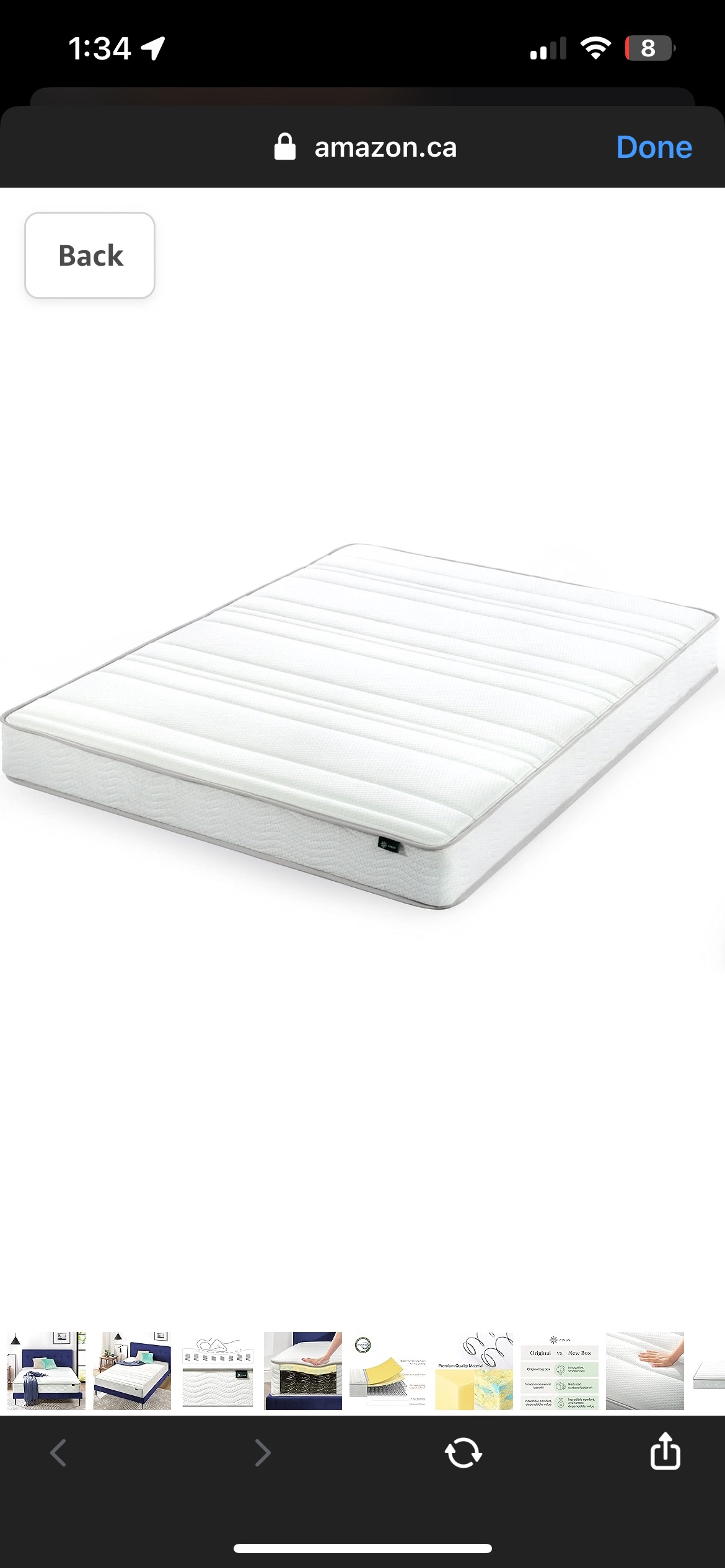 MOVE OUT SALE ! Queen size mattress + bed frame and headboard - photo 2