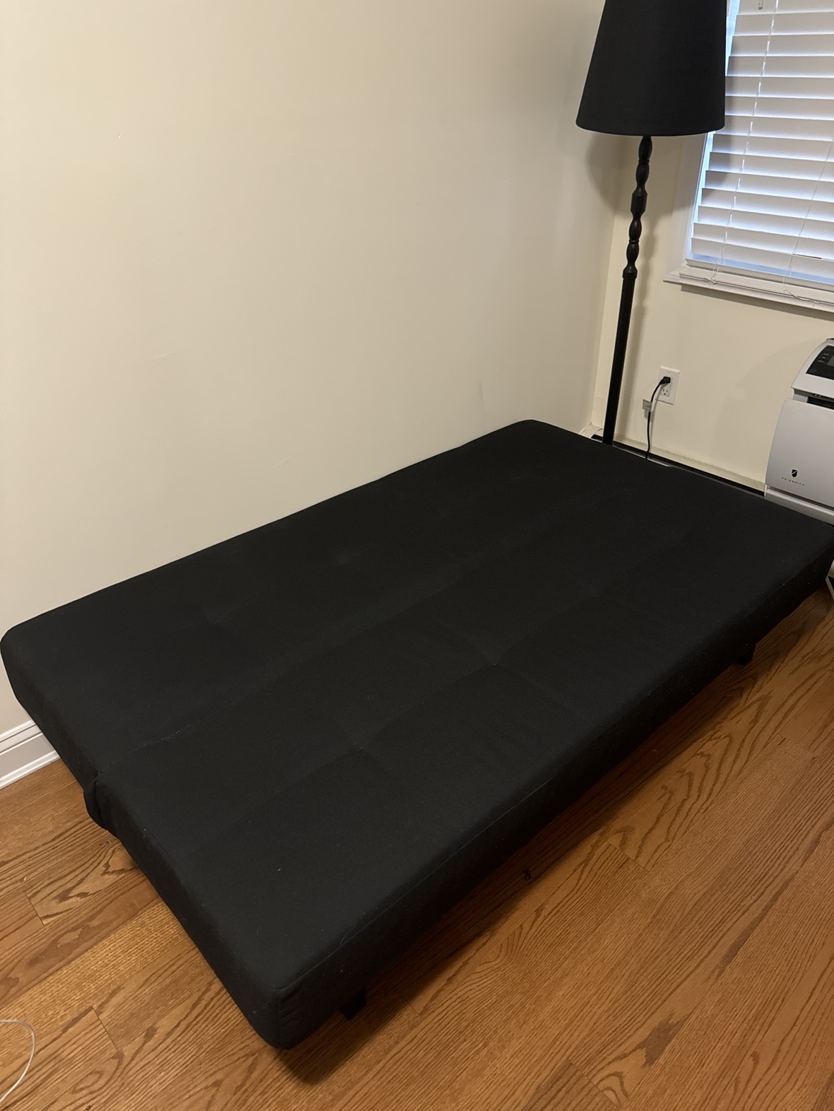 Folding sofa, black