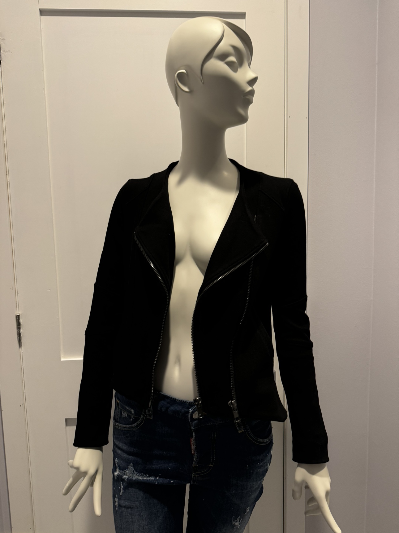 Helmut Lang - Moto Asymmetric Zip Jacket Size M (SLIM FIT) image indicator(4)