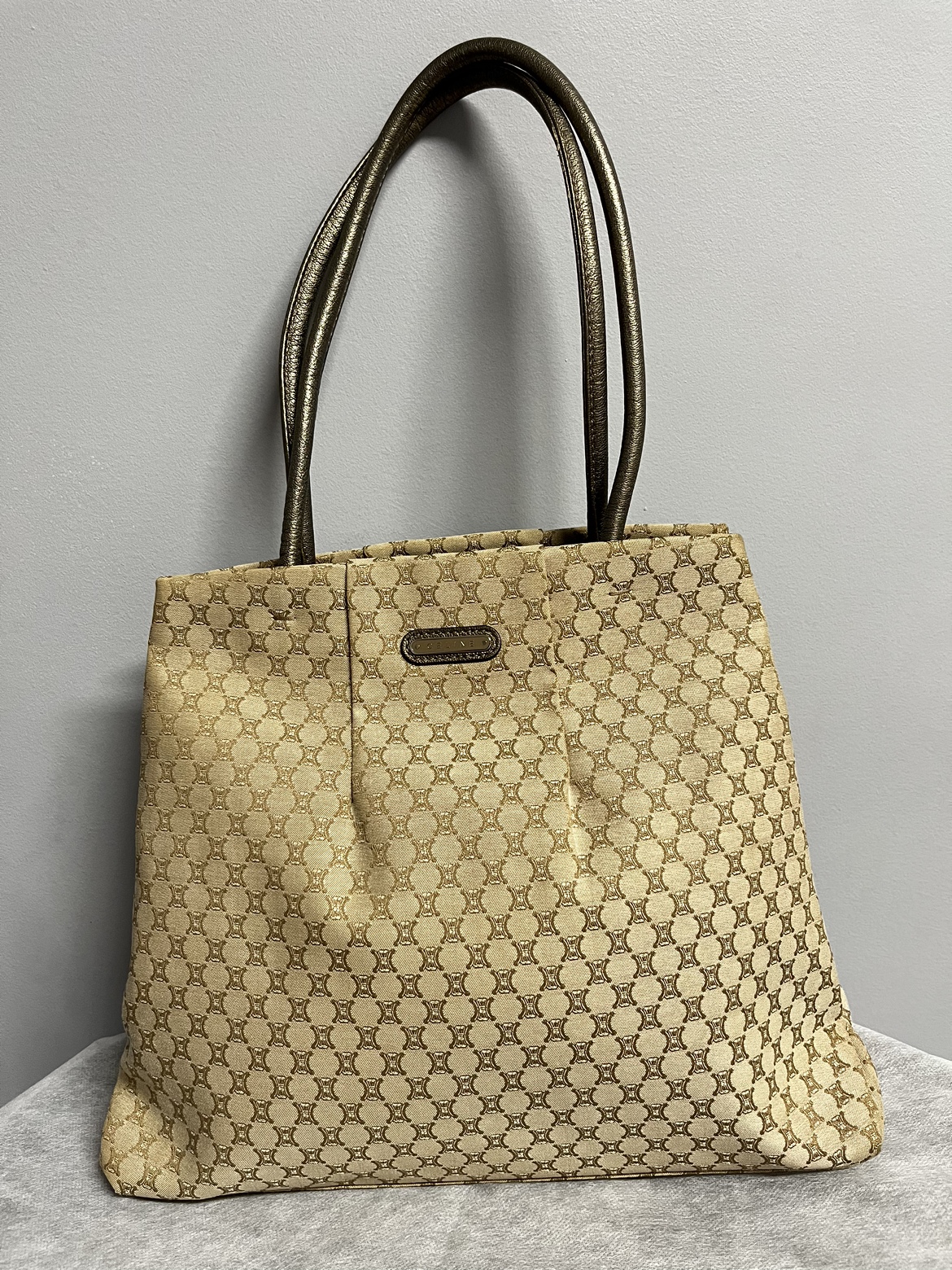 Vintage Celine Macadam logo canvas shoulder bag thumbnail