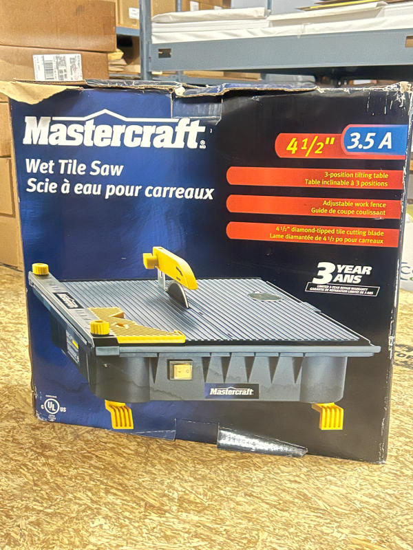 Mastercraft wet tile saw