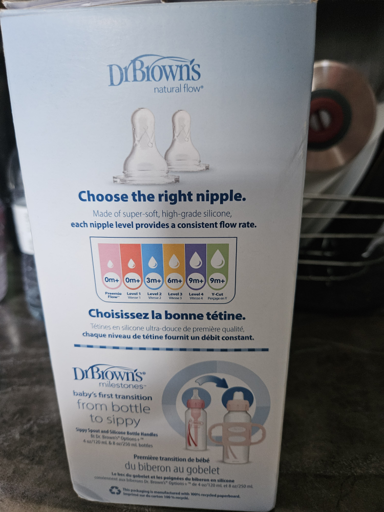 Brand New Dr. Brown's bottle set- All levels plus sippy cup.