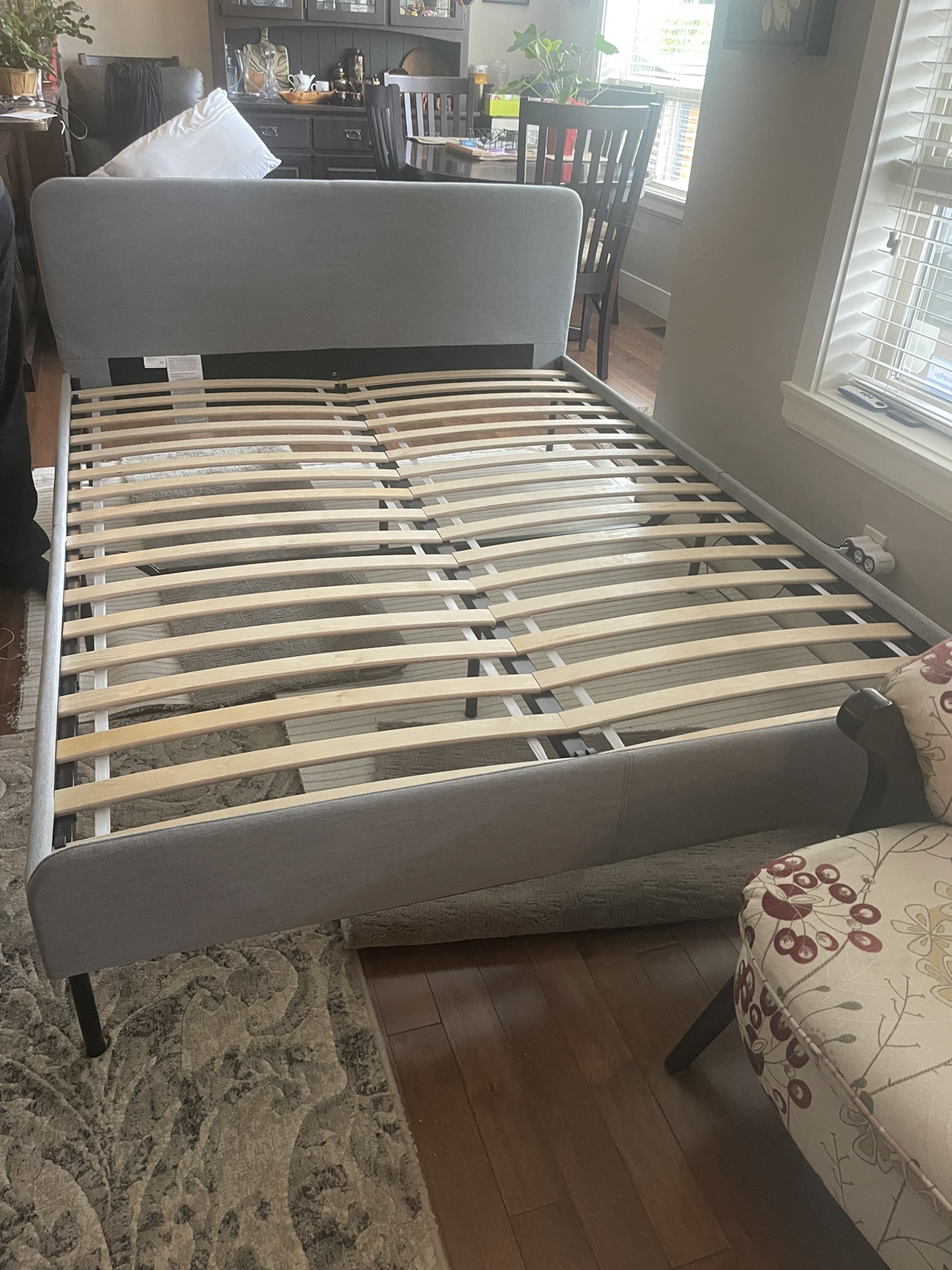 IKEA Slattum Upholstered Bed Frame (Queen) - photo 2