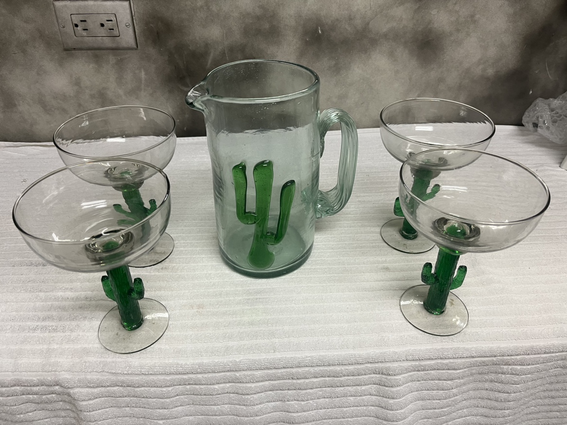Margarita pitcher and glass set