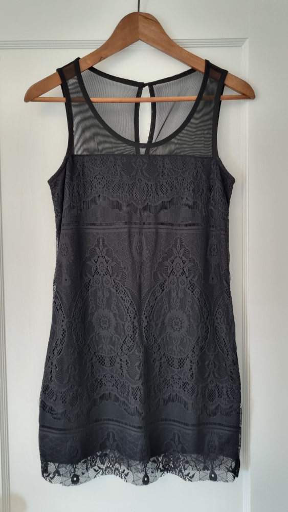 Black Lace Mini Dress