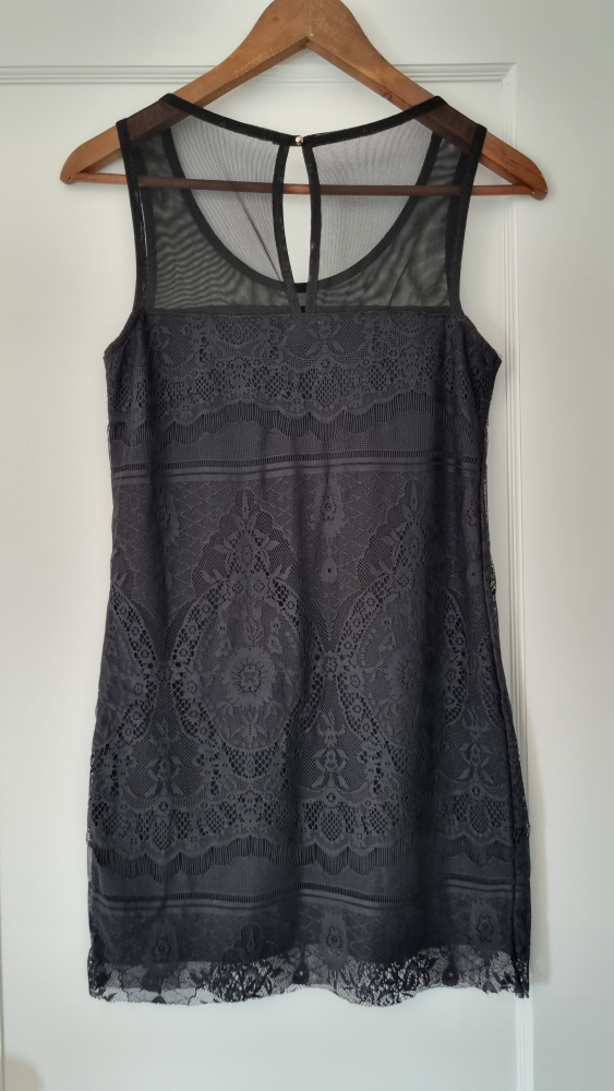 Black Lace Mini Dress - photo 2