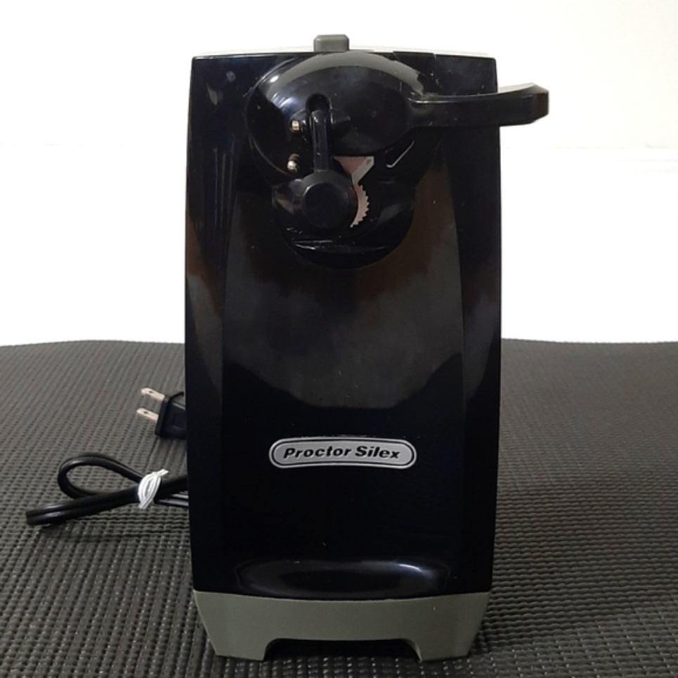 PROCTOR-SILEX EXTRA TALL CAN OPENER WITH KNIFE SHARPENER