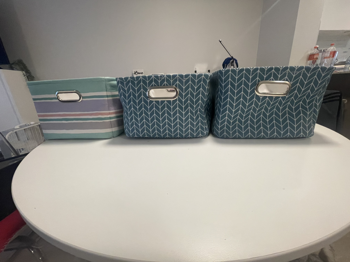 Storage Fabric Basket - 3 units