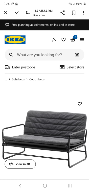 ikea futon / sofa bed - photo 5