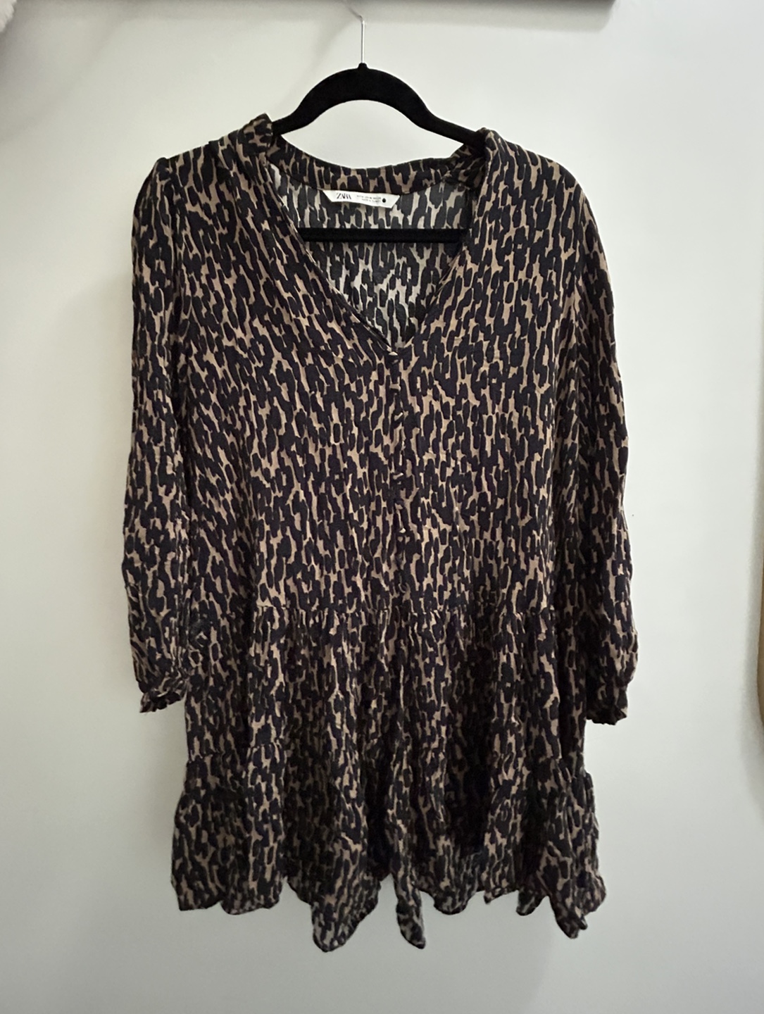 Zara Print BabyDoll Dress thumbnail