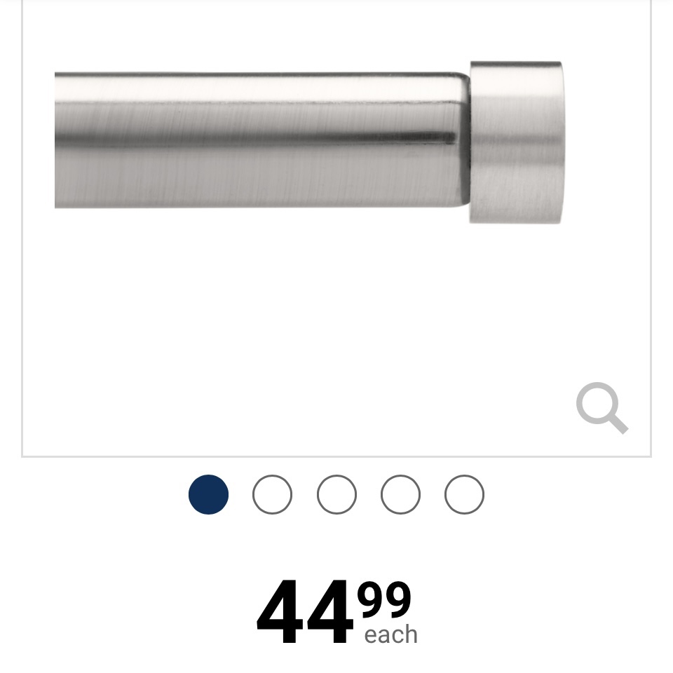 Umbra metal curtain rod 36-72” - photo 2