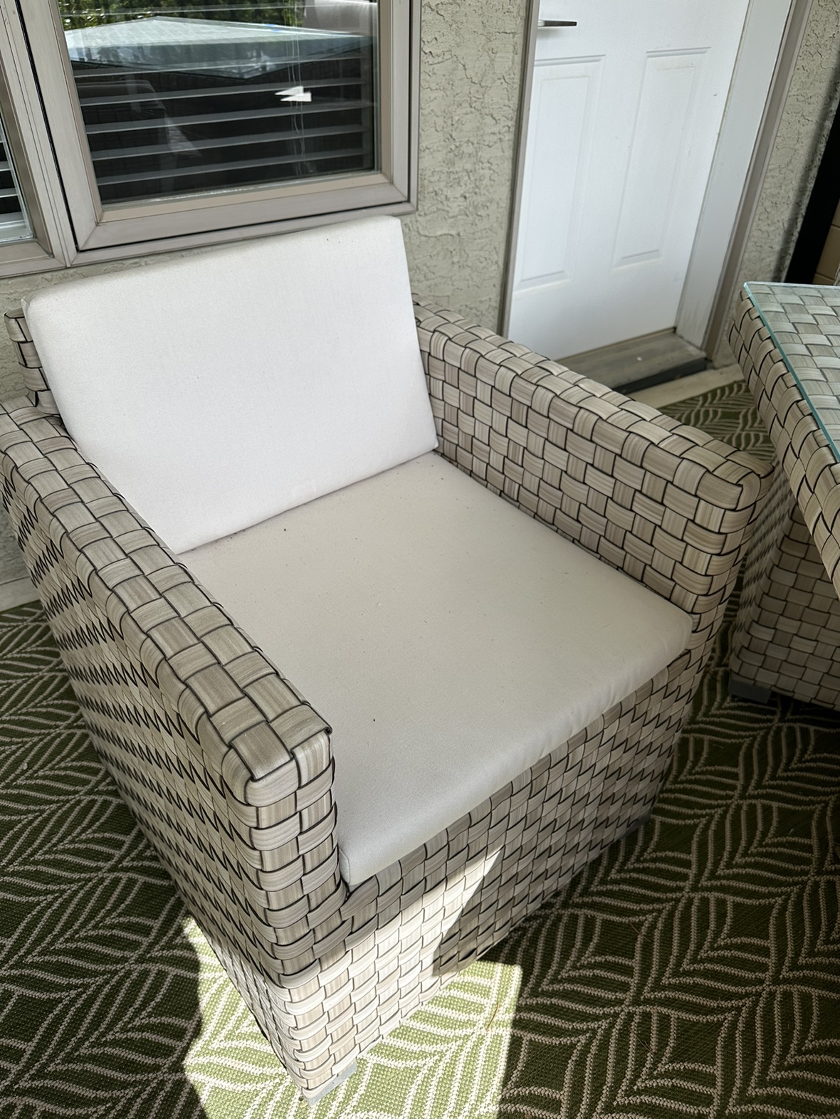 Patio table and 4 chairs