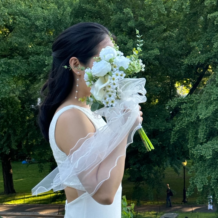 Bridal bouquet faux flowers - photo 3