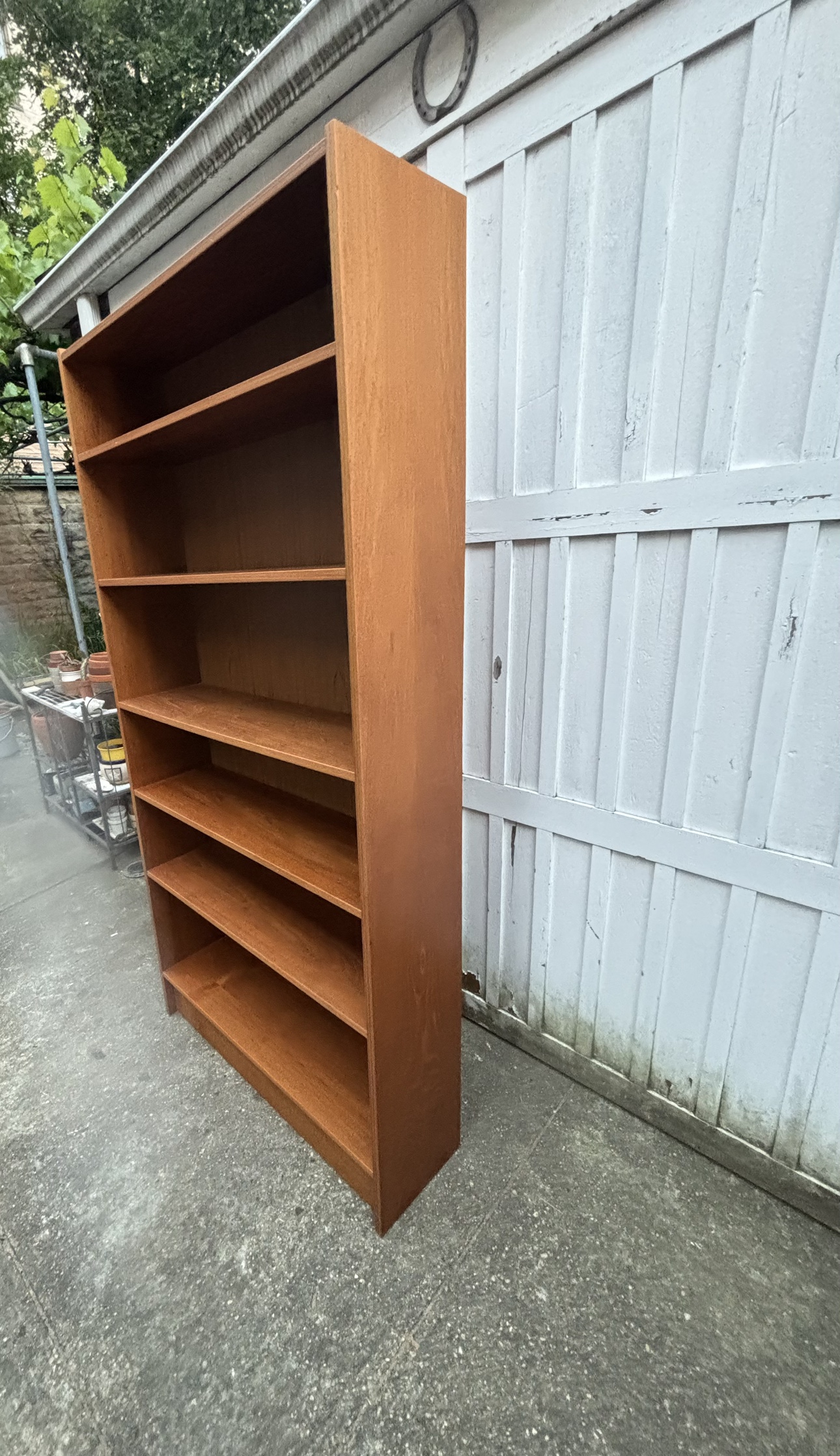 Mid century Danish teak bookcase bookshelf - photo 4