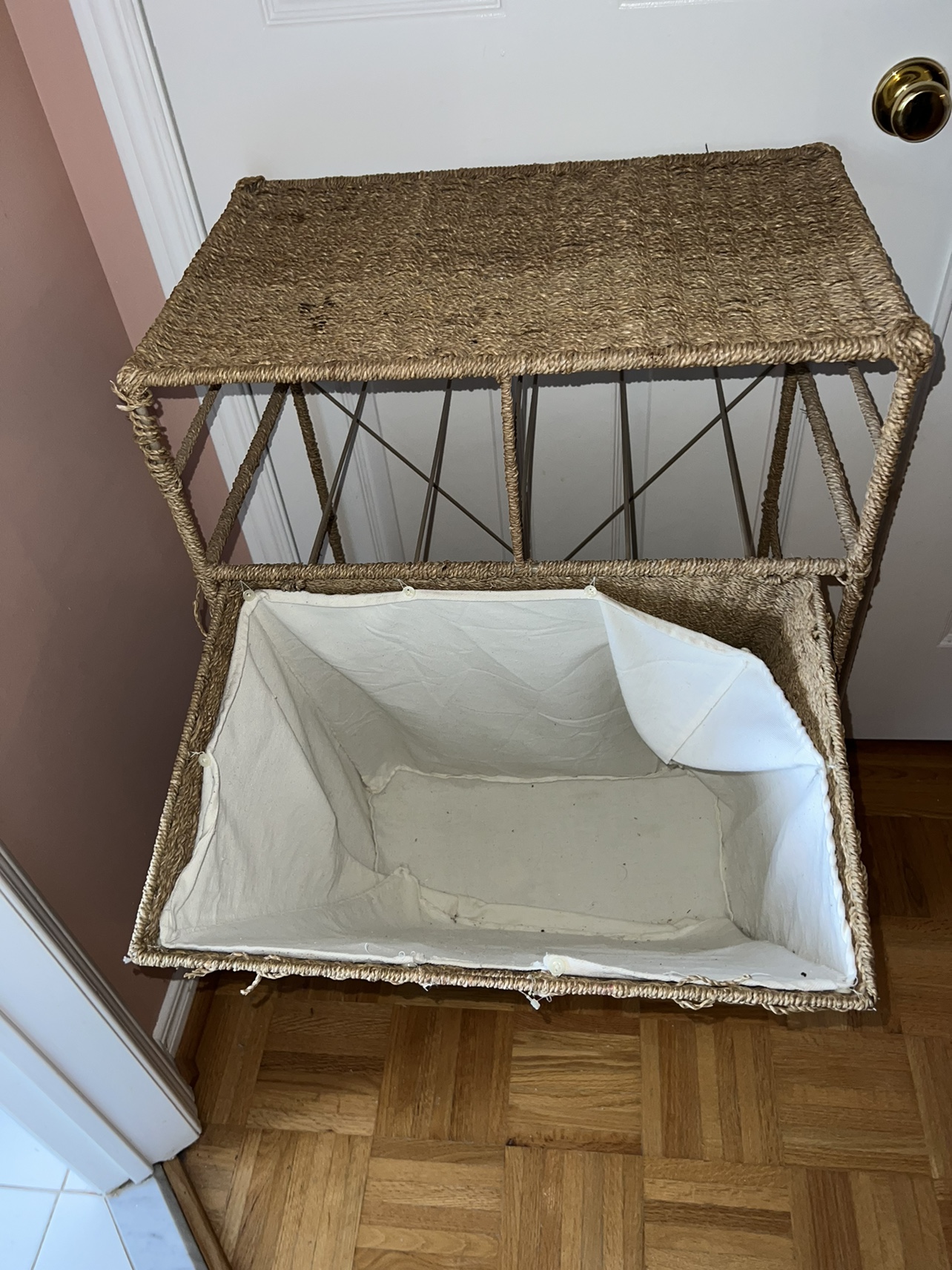 Woven Laundry Chest with Front-Opening Lid - photo 3