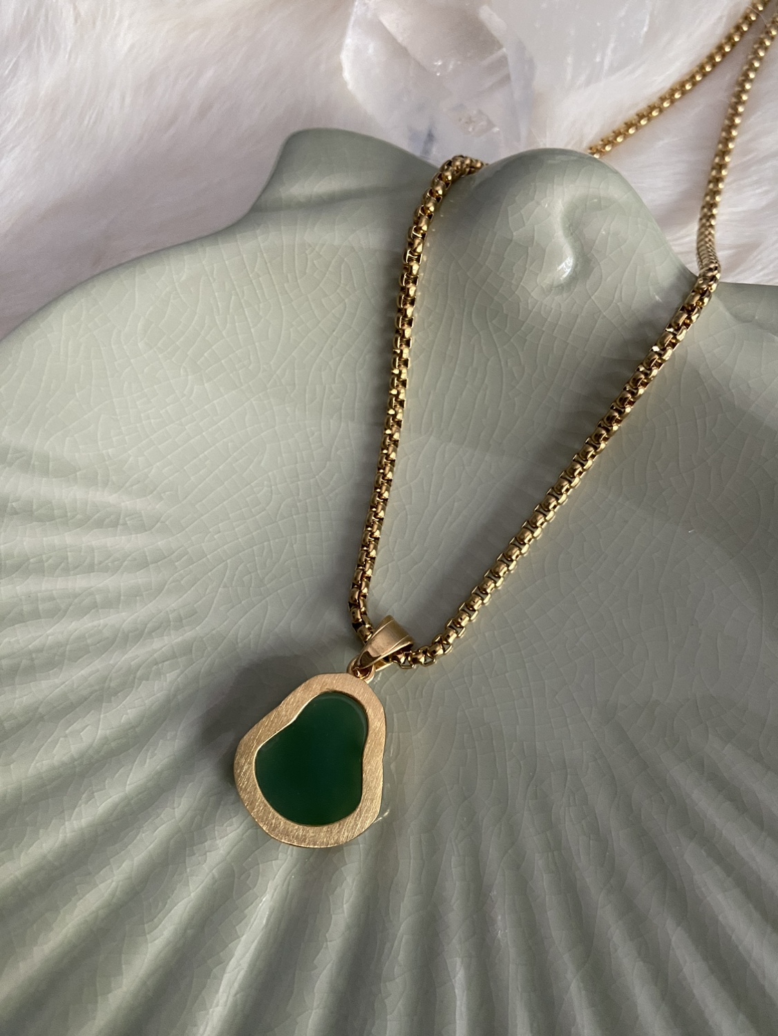 Jade Buddha necklace image indicator(2)