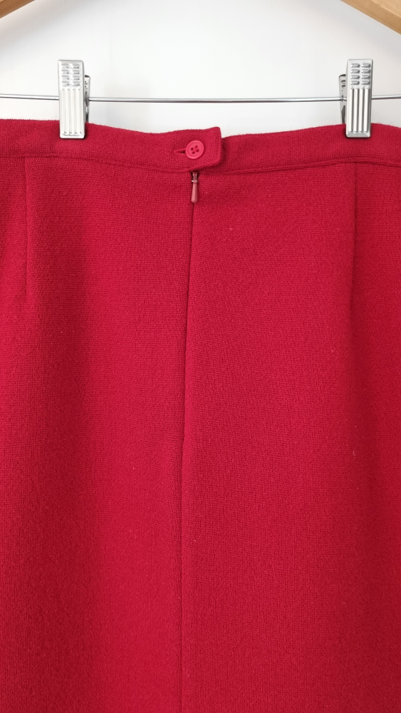 Red Wool Skirt - photo 2