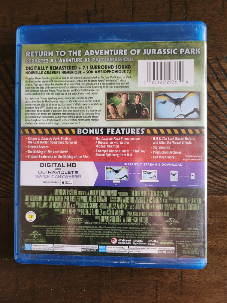 Jurassic Park Trilogy on Blu-Ray image indicator(4)