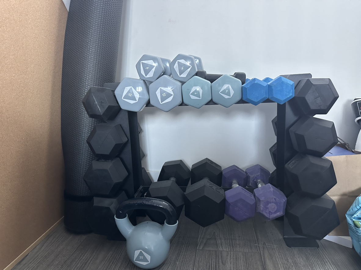 Dumbbell set and rack - photo 2