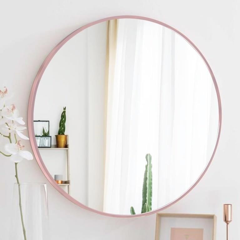 Brand New Rose Gold 24 inch Round Mirror thumbnail