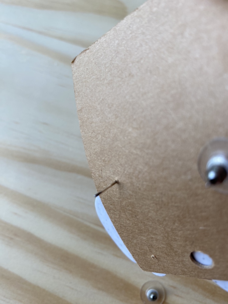 White and Periwinkle Blue Polymer Clay Earrings image indicator(3)