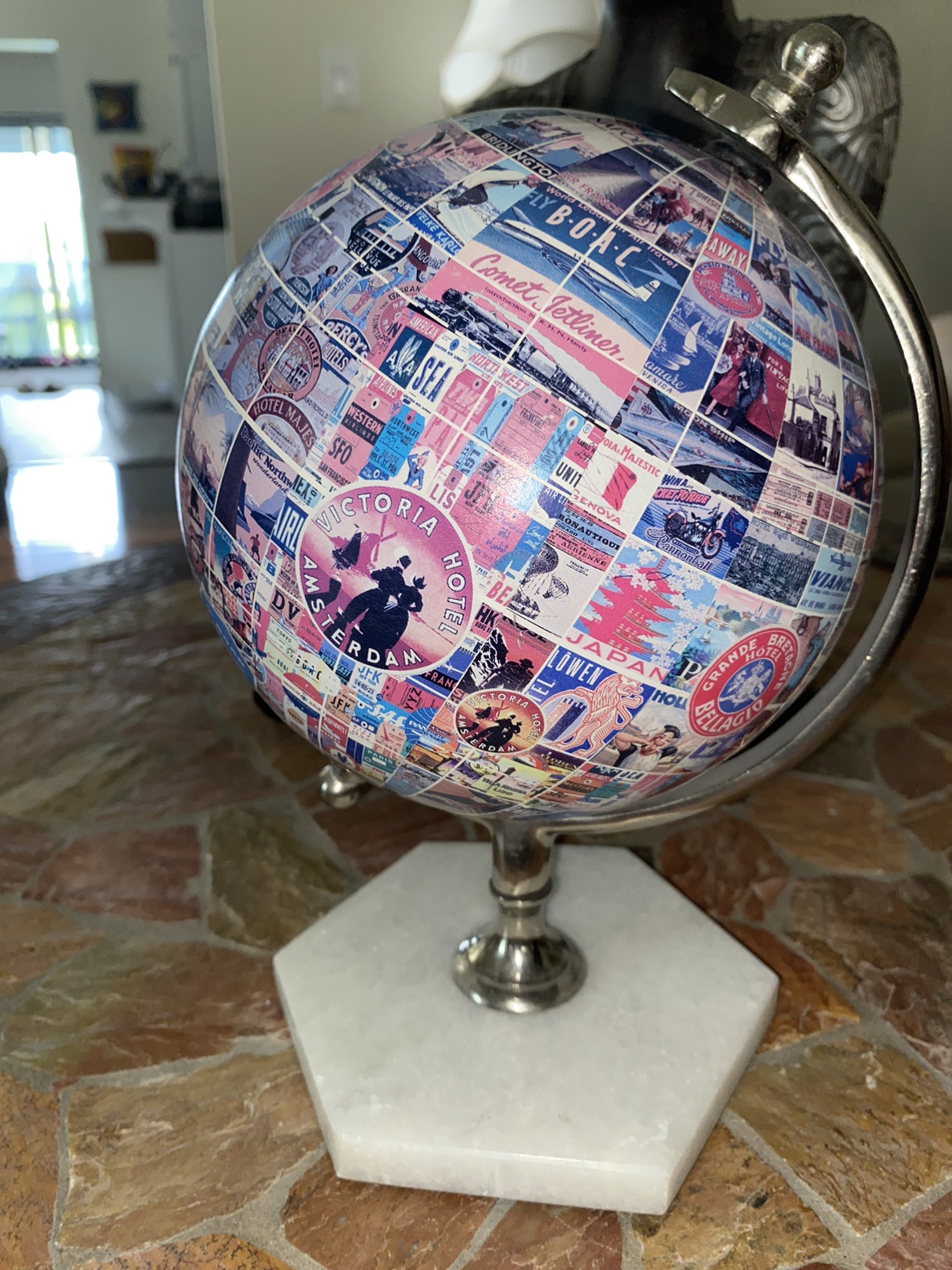 Decor stamps globe image indicator(4)
