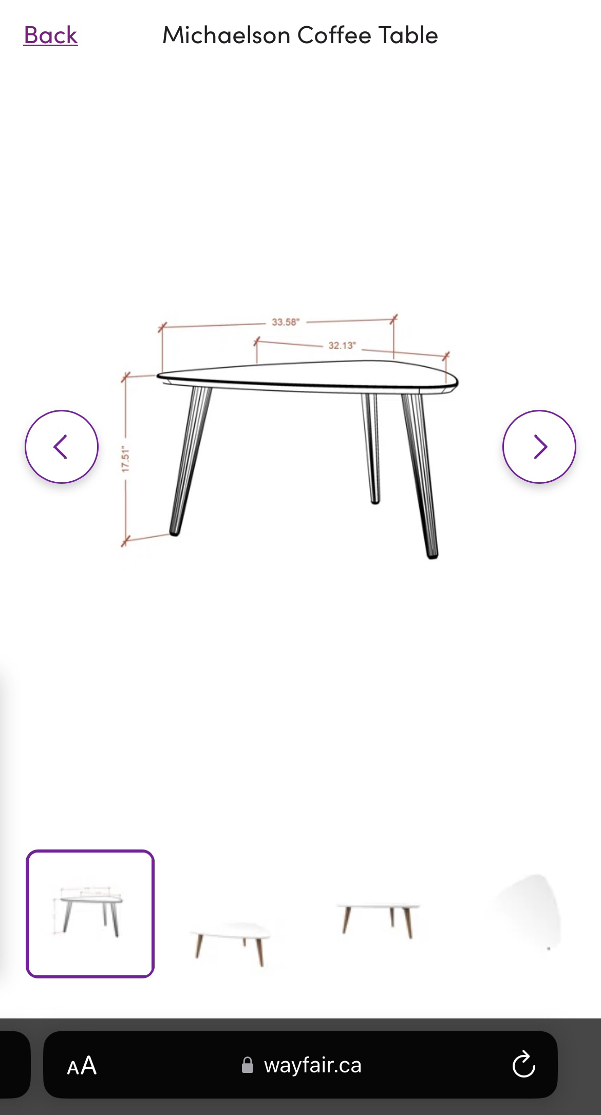 White Coffee Table - photo 3
