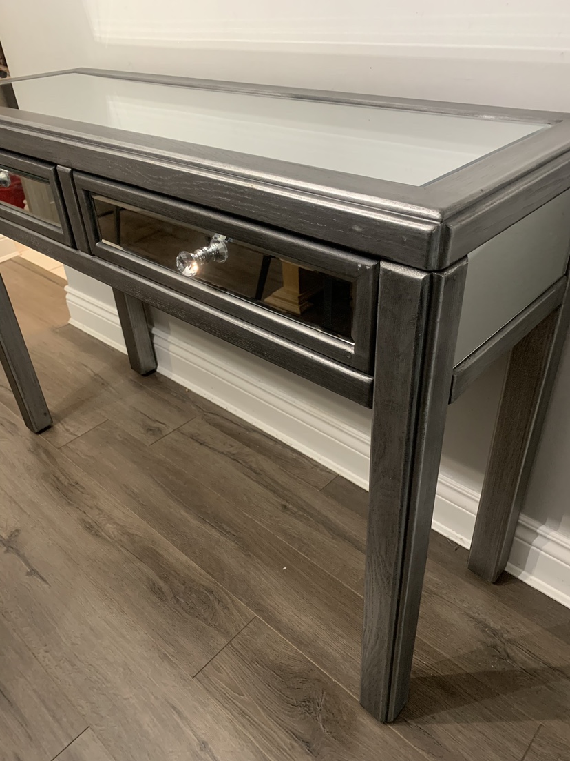 Beautiful glass console table