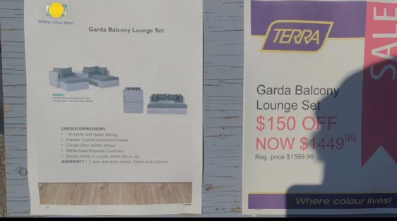 Balcony/Patio Lounge Set