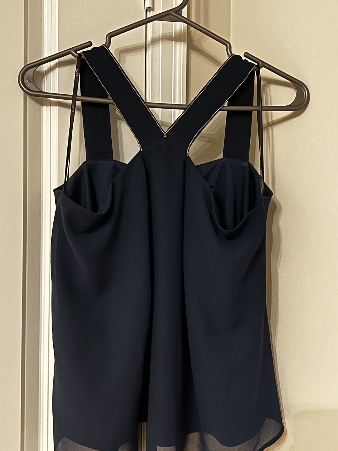 Navy Blue Halter Top - KAZO thumbnail
