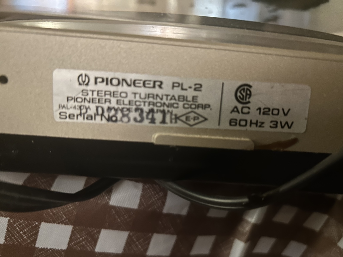 Not working Pioneer Auto-Return Stereo Turntable PL-2 - photo 5