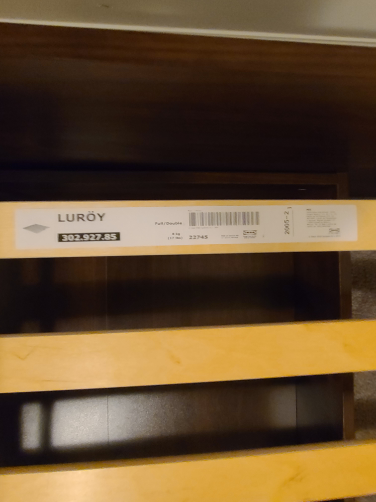 full size ikea bed frame with storage. - photo 2