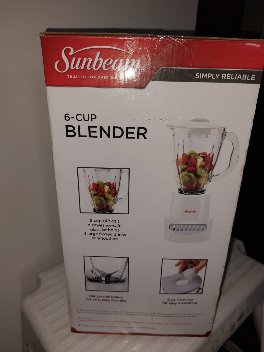 Sunbeam 6 Cup Blender BNIB image indicator(2)