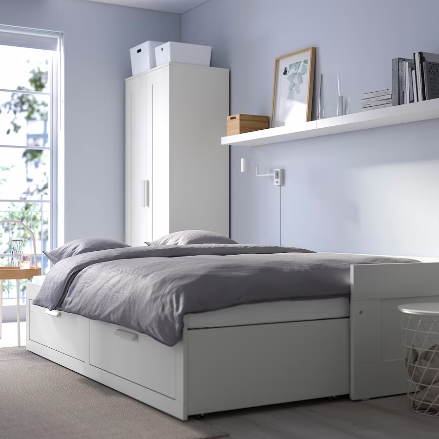 Brimnes daybed frame with 2 drawers with mattress - photo 3