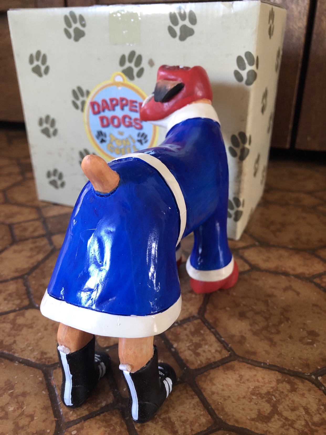 Rare collection Boxer Dog full attire figurine image indicator(4)